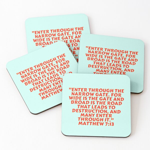 Item preview, Bible Verse Matthew 7:13 designed and sold by Prayingwarrior.