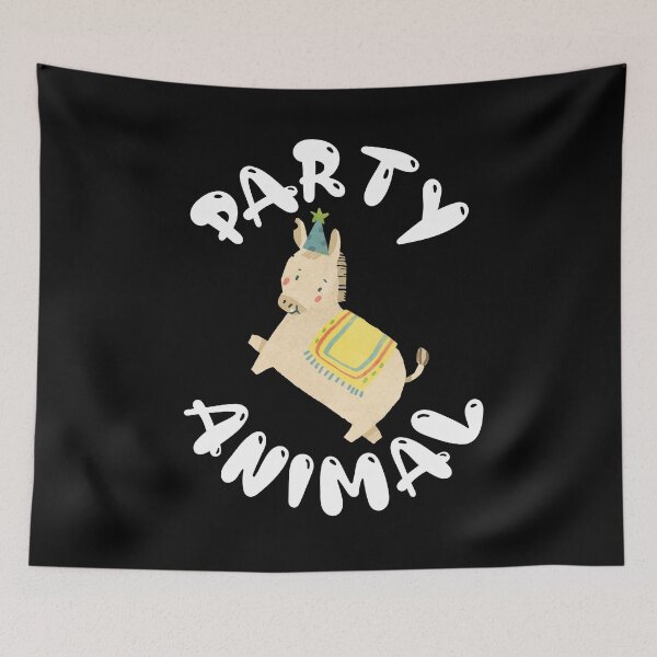 Item preview, Horse Party Animal Nature Donkey Funny Vintage Illustration designed and sold by Wizardofpizza.