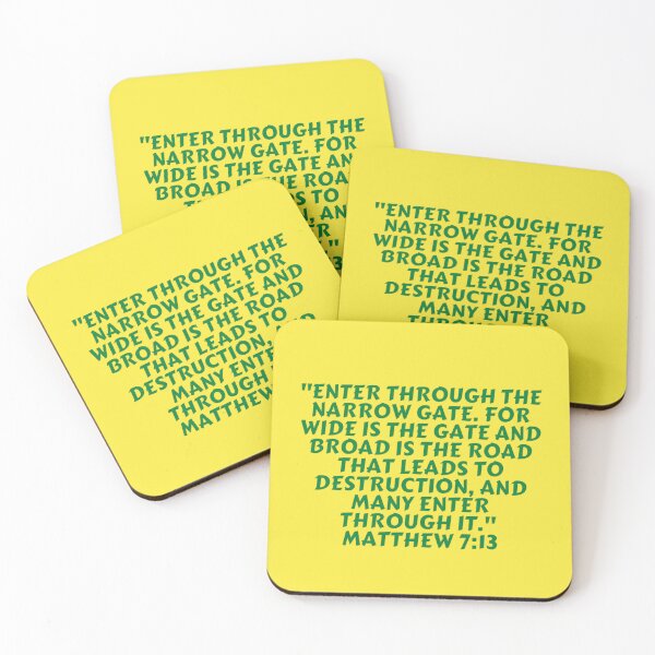 Item preview, Bible Verse Matthew 7:13 designed and sold by Prayingwarrior.