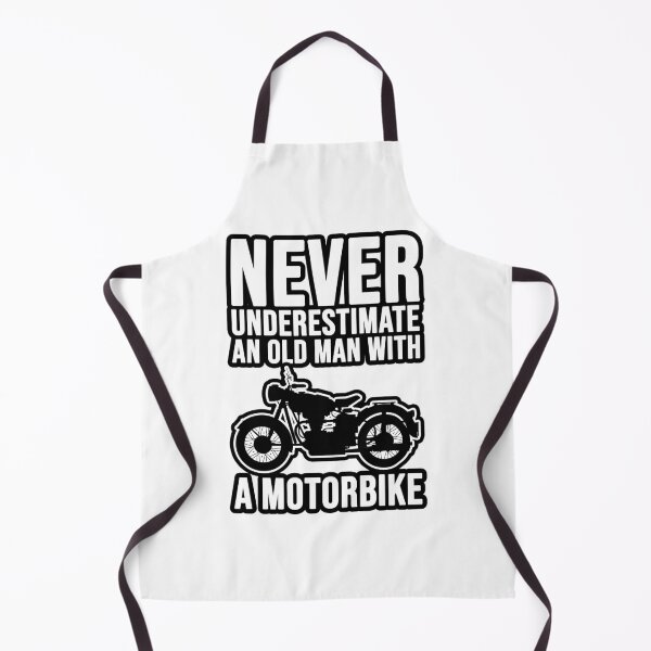 Item preview, Never underestimate an old man with a motorbike! designed and sold by TopsellerShirts.