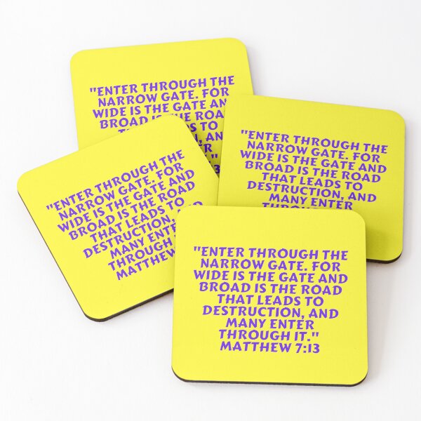 Item preview, Bible Verse Matthew 7:13 designed and sold by Prayingwarrior.