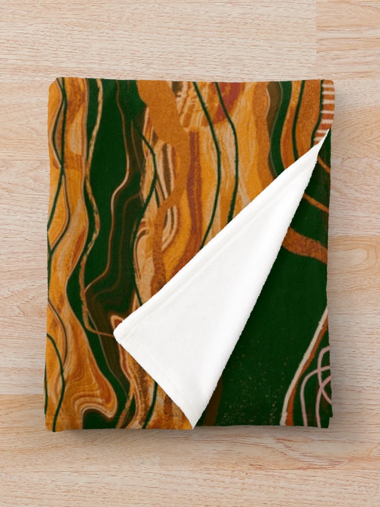 Thumbnail 3 of 6, Throw Blanket, Rustic Mountain Ranges designed and sold by Squarebird.