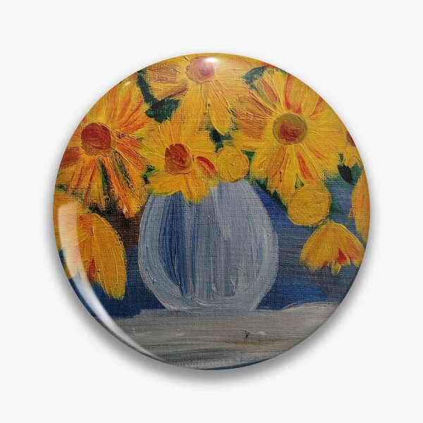 Item preview, Some abstract Sunflowers in a vase designed and sold by kkartwork.