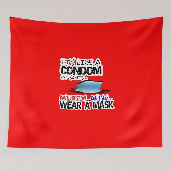 Item preview, Its Like a Condom of Sorts..Wear a Mask (1) designed and sold by Clickcreations.