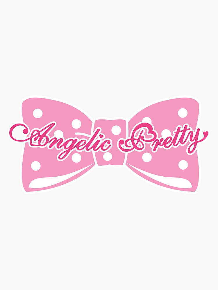 pink bow Sticker for Sale by angelic1998