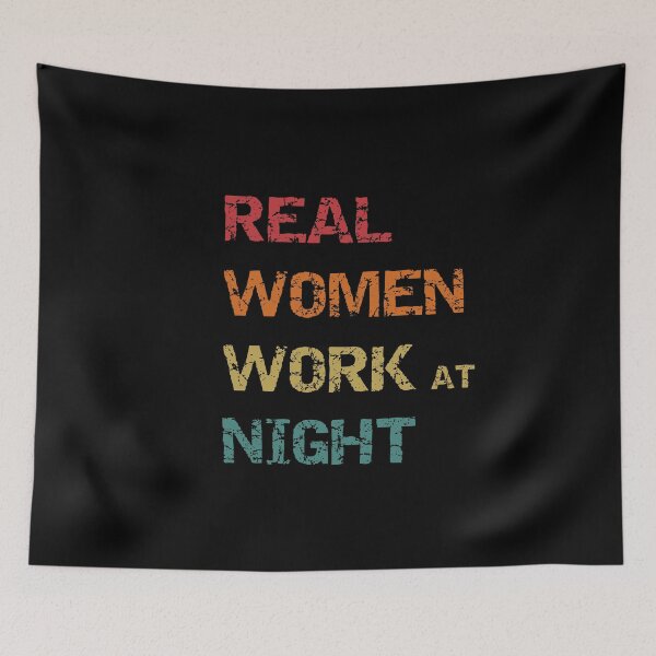 Item preview, Real women work at night female night shift profession designed and sold by portrait4you.