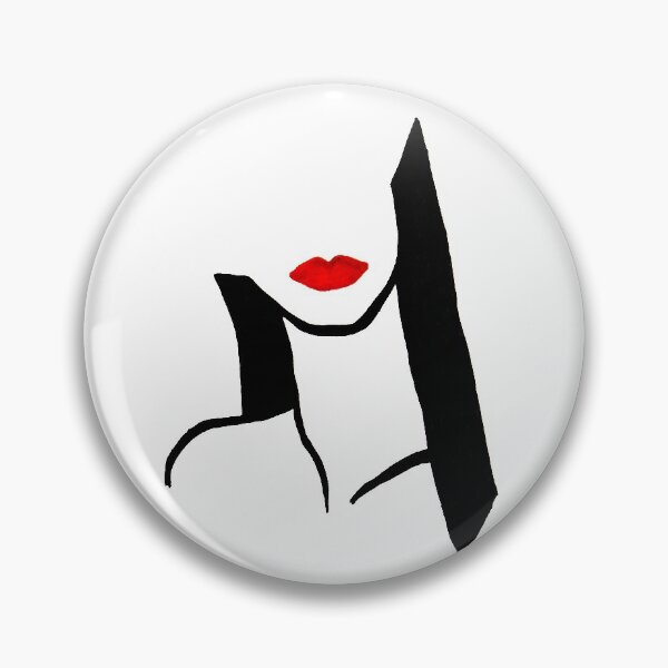 Item preview, Red lips. Lineart, minimalist art. designed and sold by VanessaKeen.