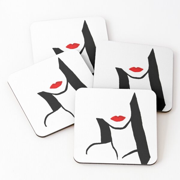 Item preview, Red lips. Lineart, minimalist art. designed and sold by VanessaKeen.