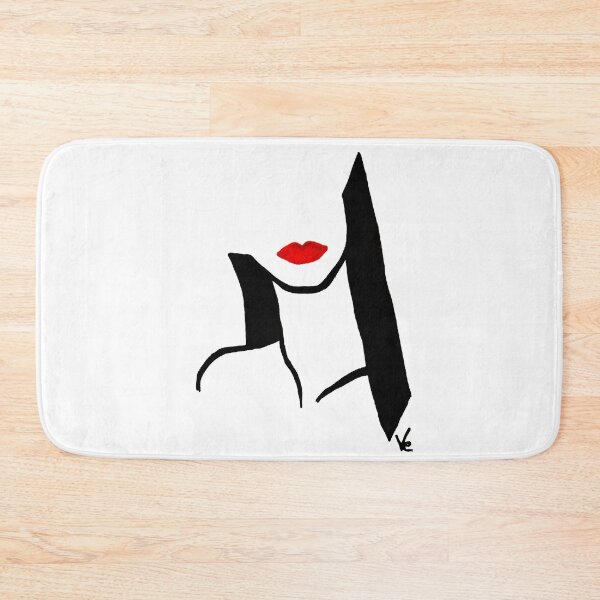 Item preview, Red lips. Lineart, minimalist art. designed and sold by VanessaKeen.