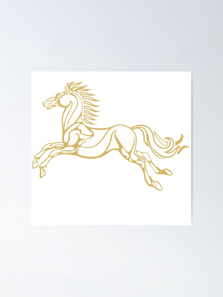 Imagen 1 de 3, Póster con la obra Caballo de Rohan, diseñada y vendida por luthientelrunya.