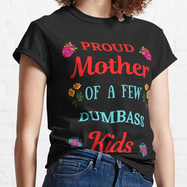 Mujer Camisetas para Madre con frases divertidas Camiseta Cuello V :  : Moda