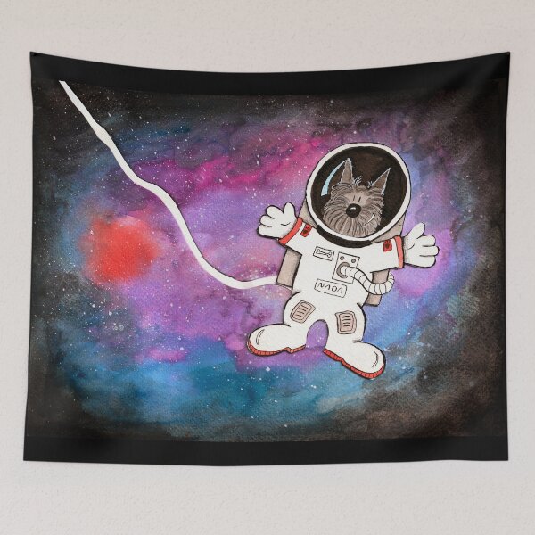 Item preview, Astronaut Scottish Terrier - Scottie Astronaut - Galaxy designed and sold by HalloMolly.