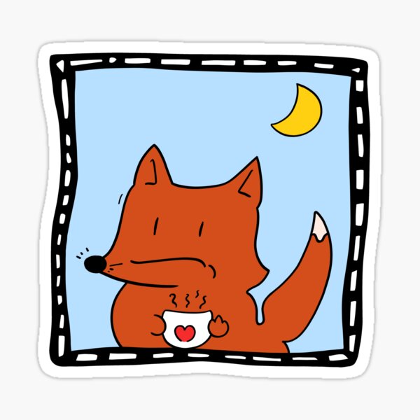 Artikel-Vorschau von Lustiger Fuchs Stinkefinger Kaffee Design, designt und verkauft von Basti09.