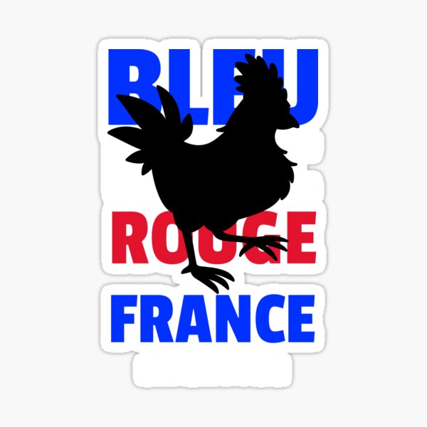 Blue White Red France Lifestyle Sticker