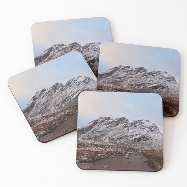Item preview, Snowy Mountain and River View in Scotland. designed and sold by kindtoearth.