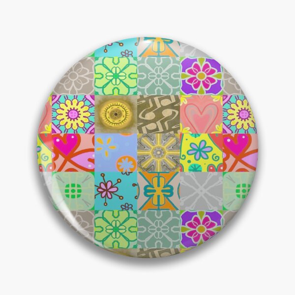 Item preview, Abstract Modern Patchwork Quilt Pattern - Spring designed and sold by AlteredAtelier.
