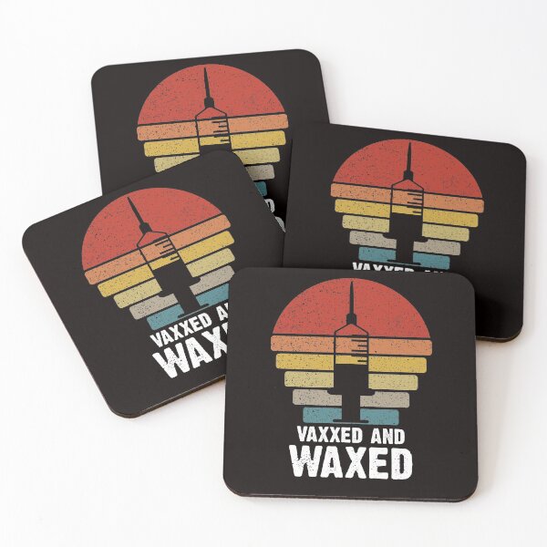 Item preview, Vaxxed and Waxed funny retro vaccination  designed and sold by Majesticoo.
