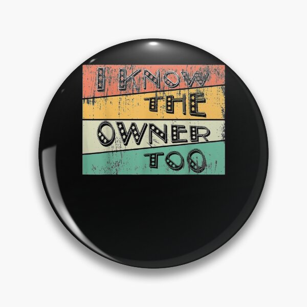 Item preview, I Know The Owner Too Loves Bartending Funny Vintage Barman Gift  designed and sold by rubysheila.