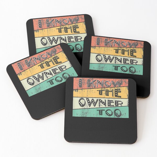 Item preview, I Know The Owner Too Loves Bartending Funny Vintage Barman Gift  designed and sold by rubysheila.