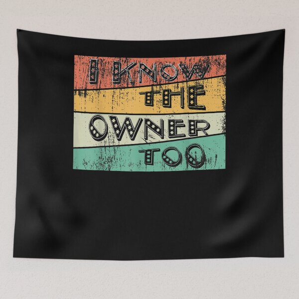 Item preview, I Know The Owner Too Loves Bartending Funny Vintage Barman Gift  designed and sold by rubysheila.