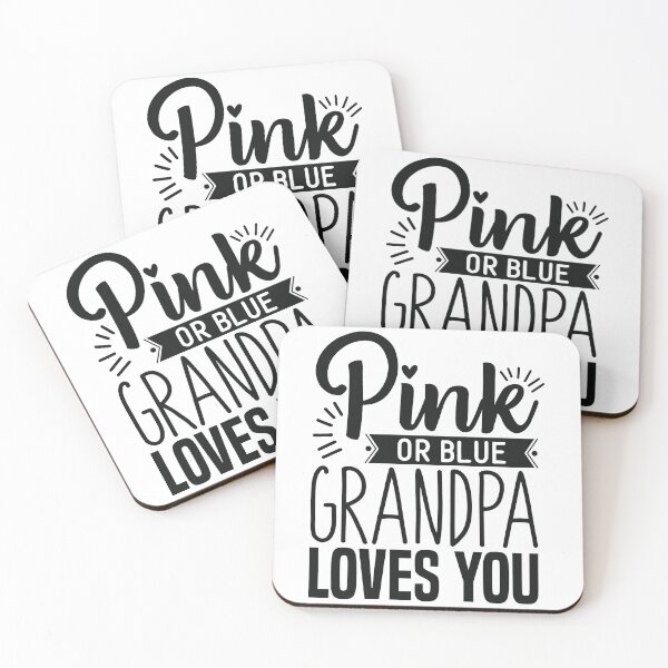 Item preview, Pinke or bleu grandpa loves you designed and sold by sevenforArt.
