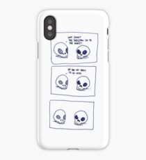 Dumb skull Jokes iPhone Case