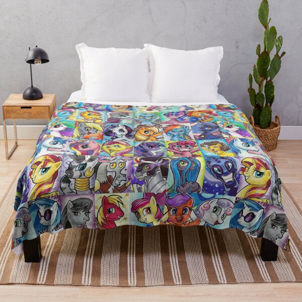 Friendship is Magic Collage Throw Blanket