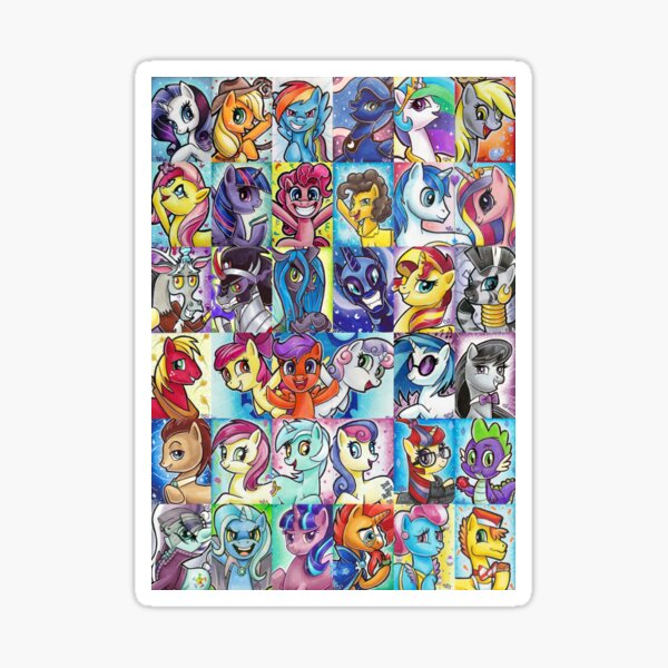 Friendship is Magic Collage Sticker