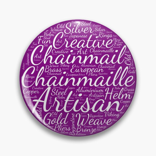 Item preview, Chainmail artist design in purple designed and sold by Tanya Mihe.