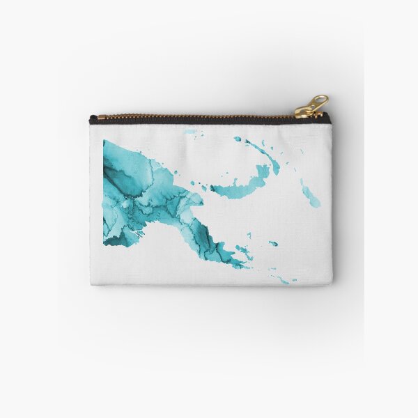 Item preview, Papua New Guinea Map Blue Watercolour designed and sold by PNG-pikinini.