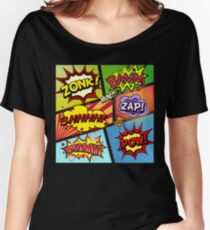 Colorful Comic Book Panels Women's Relaxed Fit T-Shirt