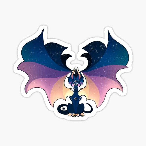 Dragon Doodles: Sunset Sticker
