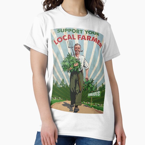Item preview, Weed Support Your Local Farmer Canabis Poster designed and sold by JurgenPSange.
