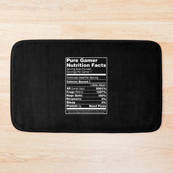 Item preview, Pure Gamer Nutrition Facts designed and sold by RaihanaKRadix.