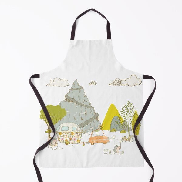 Item preview, Vintage hedgehogs camping adventure with pattern designed and sold by Safarichic.