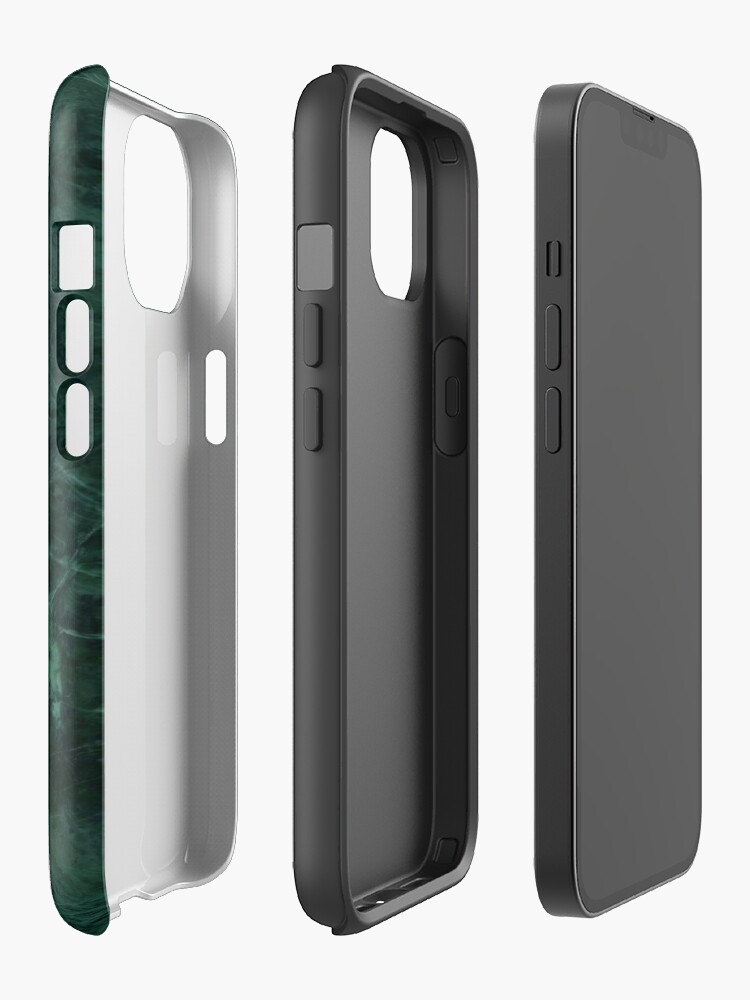 Alternate view of Green Marble Pattern iPhone Case
