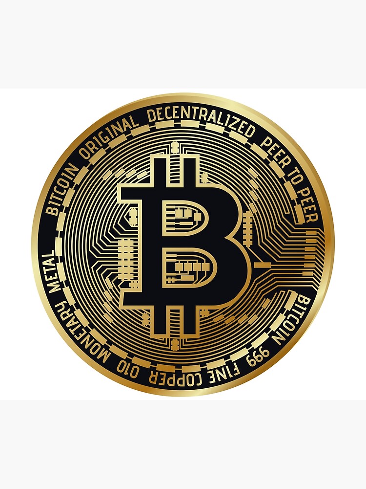 "Bitcoin printed" Poster for Sale by BuyCrypto Redbubble