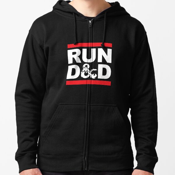 Run D&D T-Shirt Zipped Hoodie
