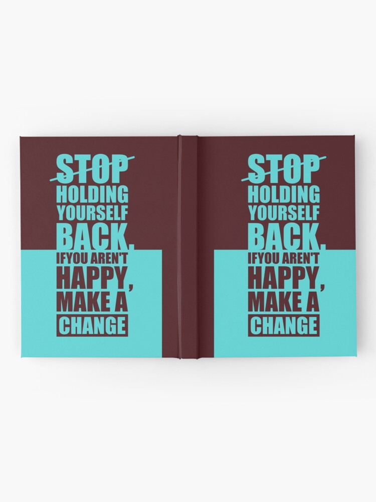 DO IT FOR YOURSELF - motivational typography Hardcover Journal