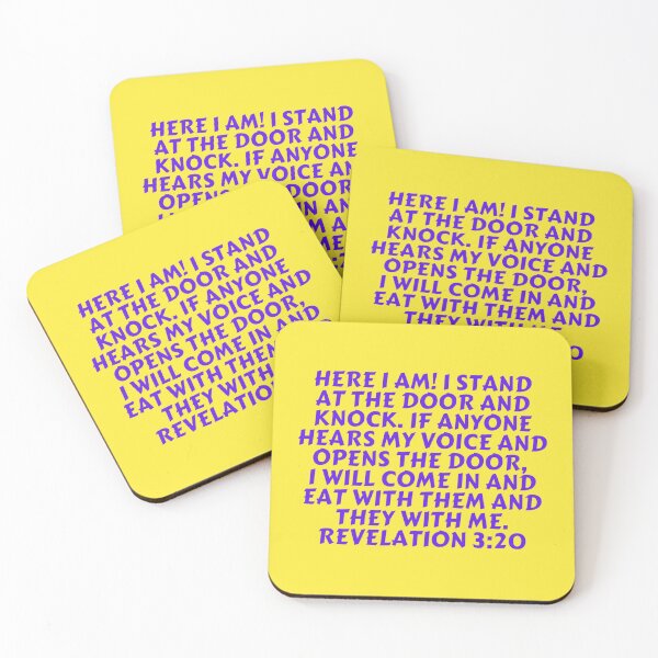 Item preview, Bible Verse Revelation 3:20 designed and sold by Prayingwarrior.