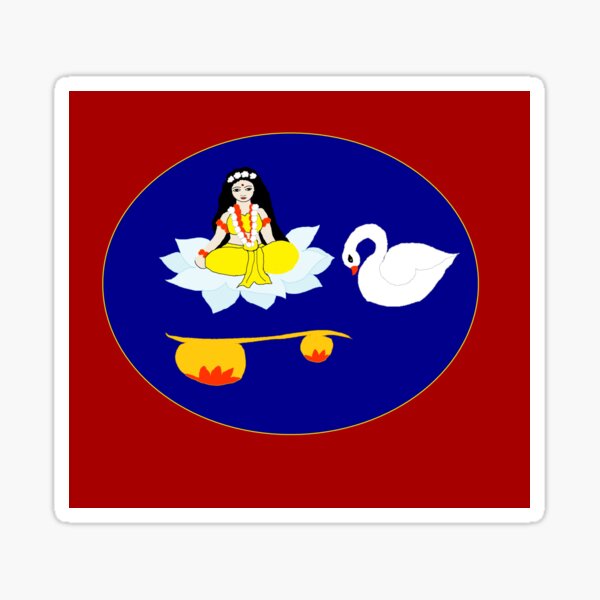 Saraswati Sticker