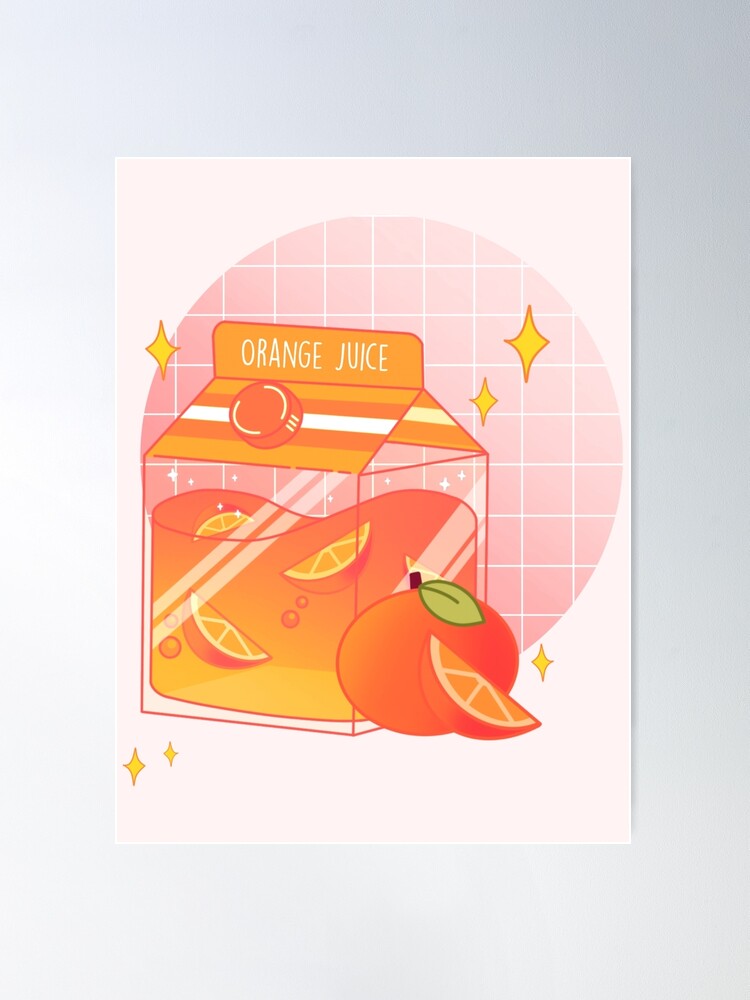 Orange Juice Box Art Board Print for Sale by Gmaish