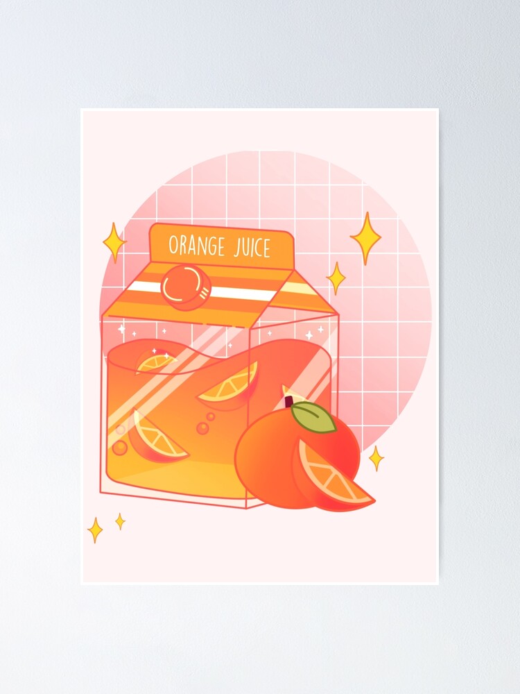 Orange Juice Box Art Board Print for Sale by Gmaish