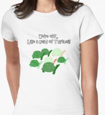 Herd Of Turtles Pattern Women's Fitted T-Shirt