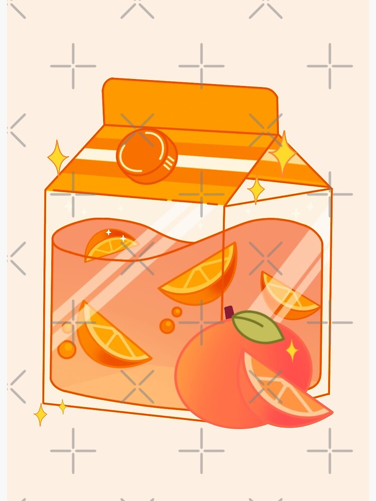 Orange Juice Box Art Board Print for Sale by Gmaish