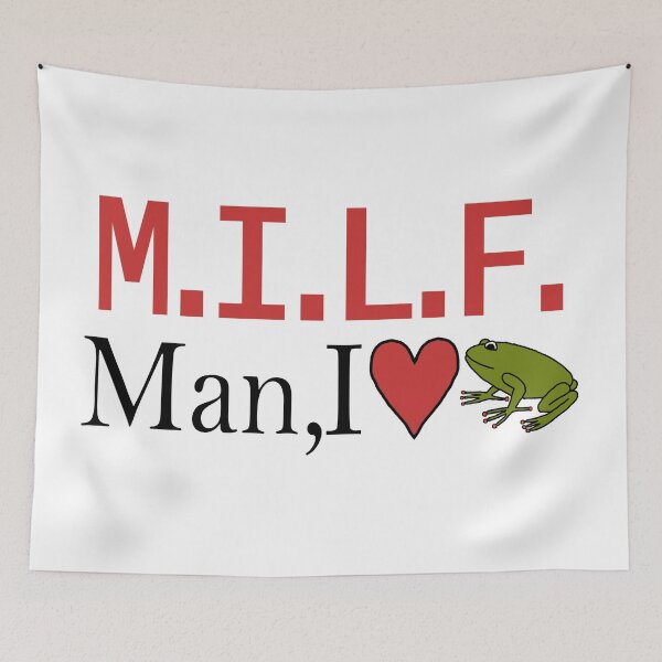 Item preview, MILF Man I love Frogs Red designed and sold by ellenhenry.