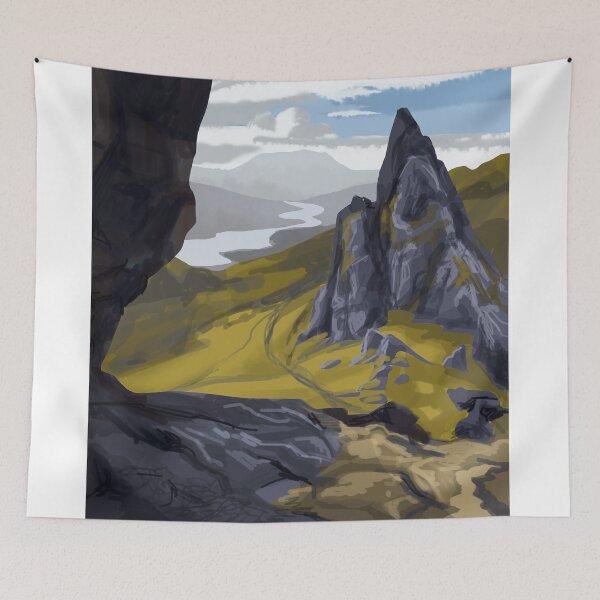 Item preview, Amazing mountains view digital artwork designed and sold by DarrriaDesign.