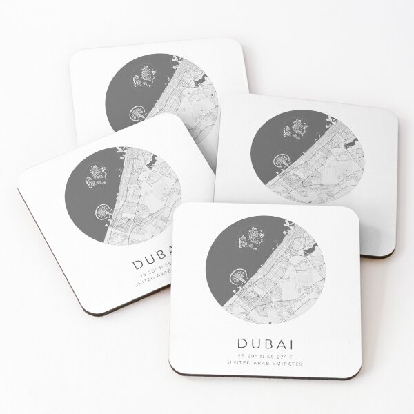 Item preview, Dubai, UAE Map - Minimalist designed and sold by Mapable.