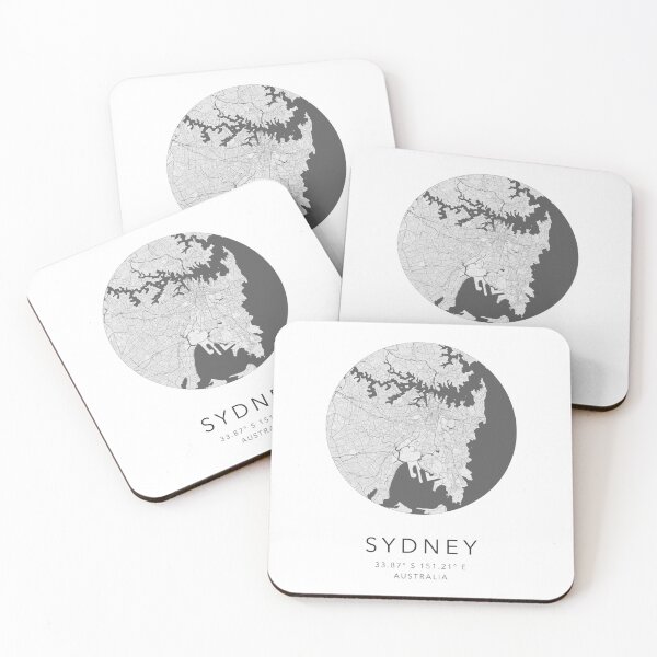 Item preview, Sydney, Australia Map - Minimalist designed and sold by Mapable.