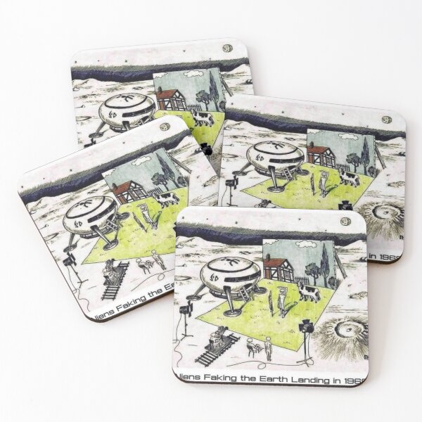 Item preview, ALIENS FAKING THE EARTH LANDING IN 1969 designed and sold by CasualDragon.